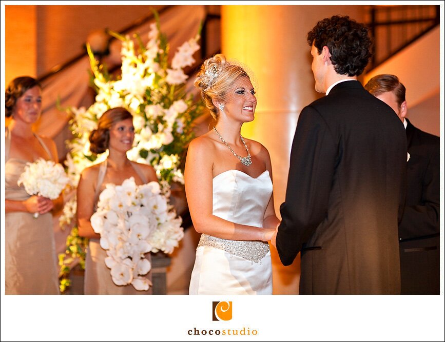 Bride and Groom During the Ceremony