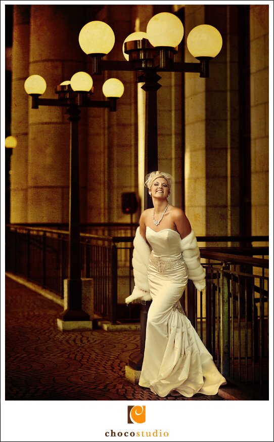 Vintage Style Photo of Bride