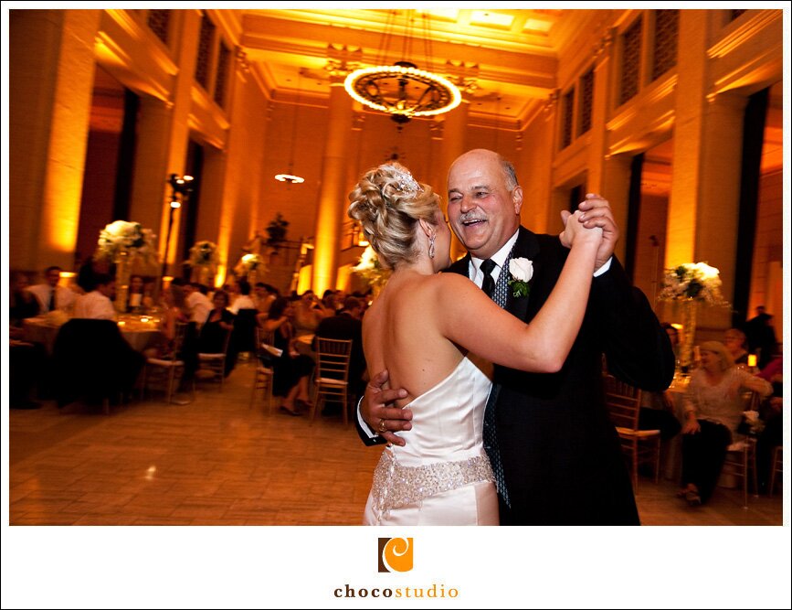 Bride Dancing with Dad During the Father-Daughter Dance