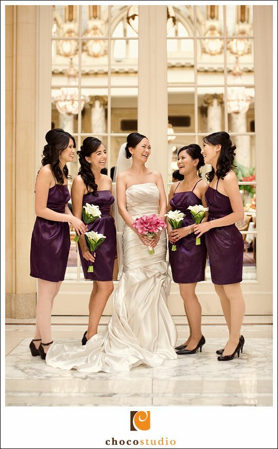 Bridesmaids at the Palace Hotel